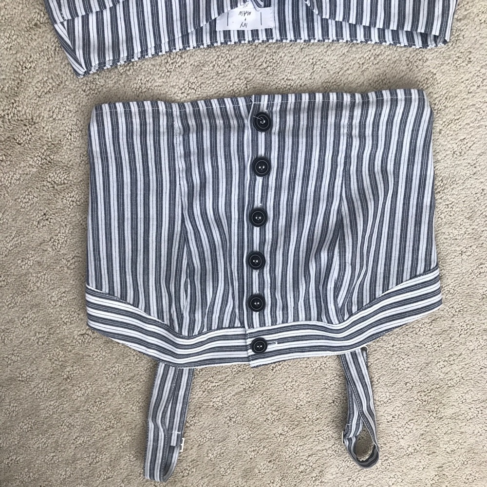 two piece striped set